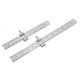 26mm Width 20/30cm Length Straight Ruler With Locking Stop Metric/Inch Woodworking Line Locator