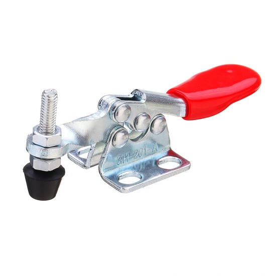 2Pcs GH-201-A Quick Release Hand Tool 27kg Holding Capacity Horizontal Hold Type Toggle Clamp