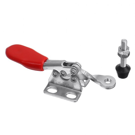 2Pcs GH-201-A Woodworking Tooling Positioning Quick Release Manual Tool 27kg Clamping Capacity Horizontal Clamping Clamp