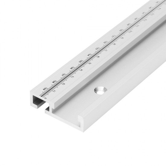 600/800/1000/1220mm Aluminum Alloy T-Track Woodworking T-slot Miter Track with Scale/Miter Track Stop