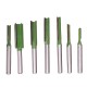 7pcs 6mm Shank Single Double Flute Straight Bit Milling Cutter Wood Tungsten Carbide Router Bit