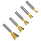 8mm Shank Dovetail Joint Router Bits Set 14 Degree Woodworking Engraving Bit Milling Cutter for Wood