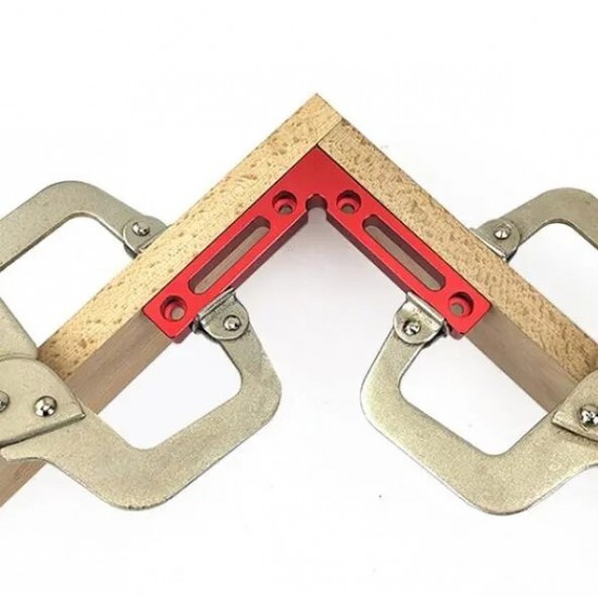 All Metric Aluminium Alloy 90 Degree 120x120mm Precision Clamping Square Woodworking L-Shaped Auxiliary Fixture Machinist Positioning Clamp Measure