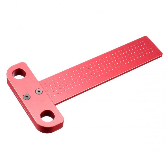Aluminium Alloy T-160 Hole Positioning Metric Measuring Ruler Woodworking Precision Marking Scriber