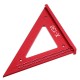 Aluminum Alloy Metric Woodworking Triangle Ruler Carpenters Square Hole Positioning Measuring Ruler