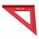 Aluminum Alloy Metric Woodworking Triangle Ruler Carpenters Square Hole Positioning Measuring Ruler