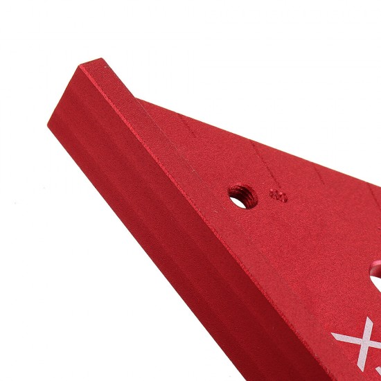 Aluminum Alloy Metric Woodworking Triangle Ruler Carpenters Square Hole Positioning Measuring Ruler