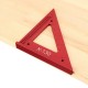 Aluminum Alloy Metric Woodworking Triangle Ruler Carpenters Square Hole Positioning Measuring Ruler