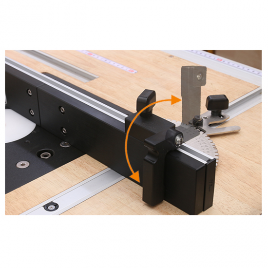 Aluminum Box Joint Jig Fence Stop For Miter Gauge T Track Woodworking Tool