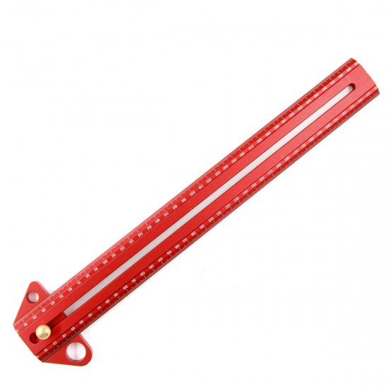 Angle Scriber Woodworking Scribing Line Ruler Multifunction Carpenter Marking Gauge Aluminum Alloy Measuring Tools