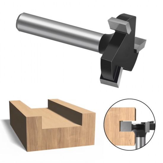 CNC Spoilboard Surfacing Router Bits 1/4 inch Shank 1 inch Cutting Diameter Slab Flattening Router Bit Planing Bit Wood Milling Cutter Planer Tool