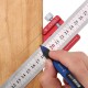 CX300-2 Adjustable 45/90 Degree Metric and Inch Line Scribe Ruler Positioning Measuring Ruler 300mm Marking Ruler Woodworking Tool