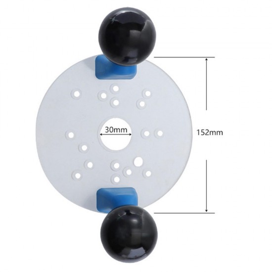 Compact Router Sub-Base with Handles Router Attachment for Bosch Dewalt Woodworking Tools