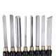 High Speed Steel Lathe Chisel Wood Turning Tool with Wood Handle Woodworking Tool