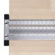 Inch and 200/300/400mm Stainless Steel Precision Marking T Ruler Hole Positioning Measuring Ruler Woodworking Scriber Scribing Tool