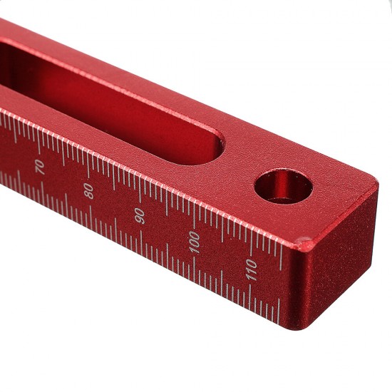 Upgrade Aluminium Alloy 90 Degree 120x120mm Precision Clamping Square with Metric and Inch Scales Machinist Square Positioning R/A Clamping Measure