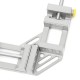 Double Handle Woodworking Clamp 90 Degree Right Angle Clip Woodworking Jig Quick Corner Clamp with TPR Handle