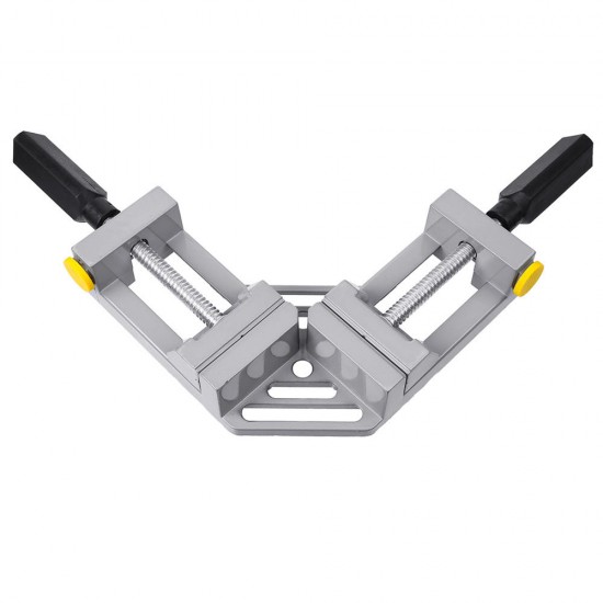 Double Handles 90 Degree Right Angle Clip Woodworking Jig Quick Corner Clamp Aluminum