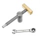 19MM Brass Stainless Steel Woodworking Adjustable Holder With Quick Clamping Tenon Stop For Desktop Woodbench Fixed Locking Accessories Tools