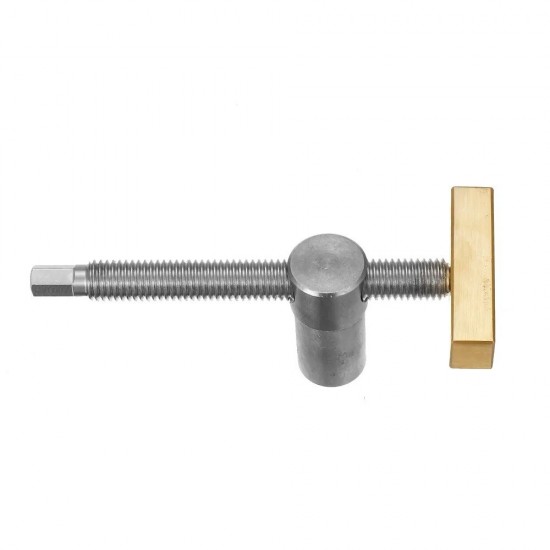 19MM Brass Stainless Steel Woodworking Adjustable Holder With Quick Clamping Tenon Stop For Desktop Woodbench Fixed Locking Accessories Tools