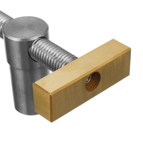 19MM Brass Stainless Steel Woodworking Adjustable Holder With Quick Clamping Tenon Stop For Desktop Woodbench Fixed Locking Accessories Tools