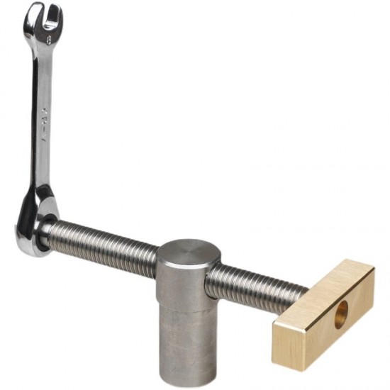 20MM Brass Stainless Steel Woodworking Adjustable Holder With Quick Clamping Tenon Stop For Desktop Woodbench Fixed Locking Accessories Tools