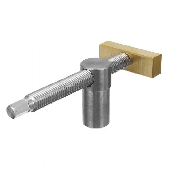 20MM Brass Stainless Steel Woodworking Adjustable Holder With Quick Clamping Tenon Stop For Desktop Woodbench Fixed Locking Accessories Tools