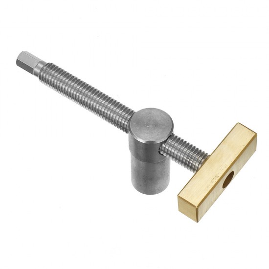 20MM Brass Stainless Steel Woodworking Adjustable Holder With Quick Clamping Tenon Stop For Desktop Woodbench Fixed Locking Accessories Tools