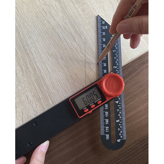 Multifunctional Digital Angle Finder T-Bevel Gauge Level Ruler Woodworking Angle Ruler Digital Caliper