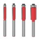 6mm Shank Flush Trim Router Bits For Wood Lengthened Trimming Cutters With Bearing Woodworking Tool Endmill