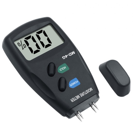 MD-4G 4 Pins Digital LCD Wood Moisture Humidity Meter Analyzer Hygrometer Timber Damp Detector Tester Range 5% - 40%