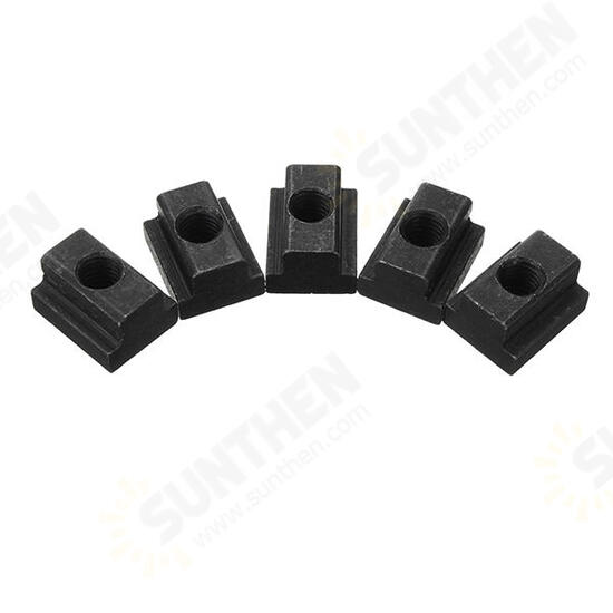 10pcs M8 T Slot Nuts Set Black Oxide Finish T-slots Nut For T Track