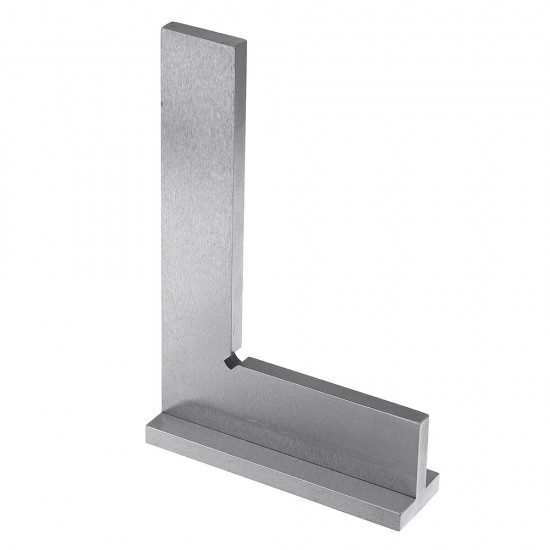 Machinist Square 90° Right Angle Engineer Carpenter Square with Seat Precision Ground Steel Hardened Angle Ruler