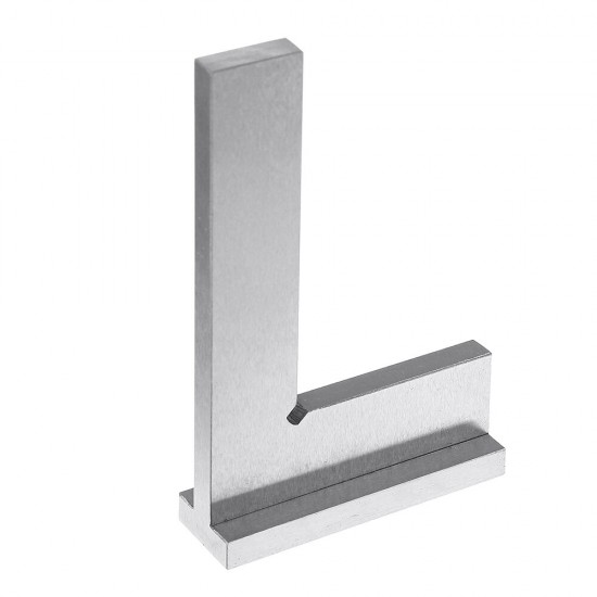 Machinist Square 90° Right Angle Engineer Carpenter Square with Seat Precision Ground Steel Hardened Angle Ruler