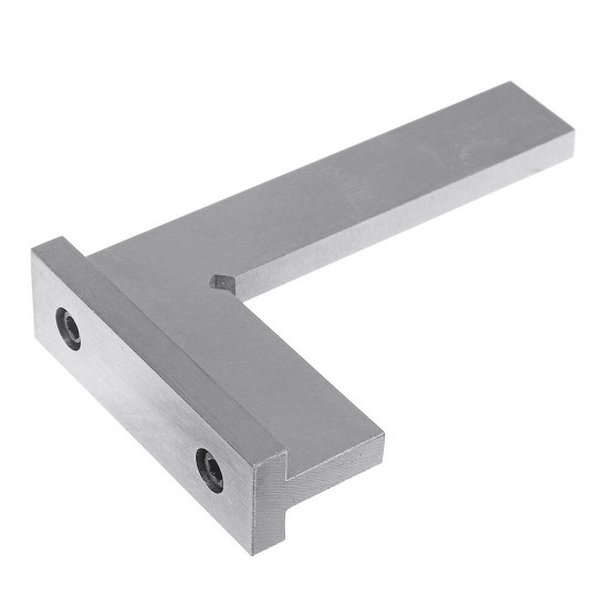 Machinist Square 90° Right Angle Engineer Carpenter Square with Seat Precision Ground Steel Hardened Angle Ruler