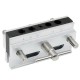 Metric/Inch Woodworking Self-Centering Hole Punch Locator Drill Guide Set Doweling Jig Kit Silver Color