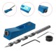 Mini Pocket Hole Jig System with or without Step Drill Bit Depth Collar Woodworking Tool