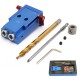 Mini Pocket Slant Hole Jig System Kit with Step Drill Bit Woodwork Tool Set