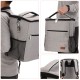 25L Gray Insulated Waterproof Cooling Backpack Bag Picnic Camping Rucksack Ice Cooler Bag