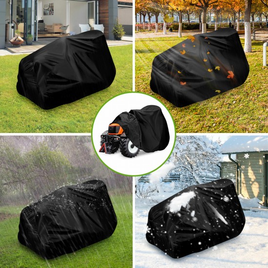 72inch Ride On Lawn Mower Cover Heavy Duty Oxford Cloth Dust Rain UV Protection