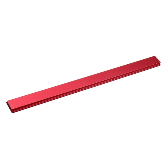 Red 100-450mm Aluminum Alloy Miter Track Nut Slider Miter Bar Quick Acting Clamp Nut for Table Saw T Slot T-track Jig Fixture DIY Woodworking Tool