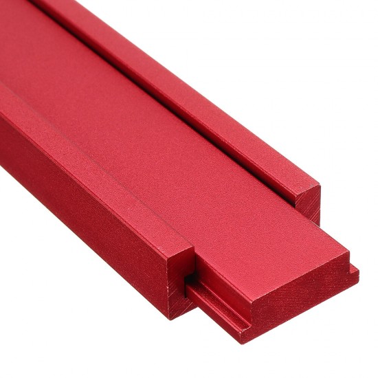 Red 100-450mm Aluminum Alloy Miter Track Nut Slider Miter Bar Quick Acting Clamp Nut for Table Saw T Slot T-track Jig Fixture DIY Woodworking Tool