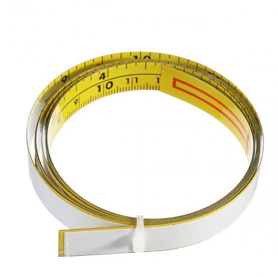 Self Adhesive Inch and Metric Ruler Miter Track Tape Measure Steel Miter Saw Scale For T-track Router Table Band Saw Woodworking Tool