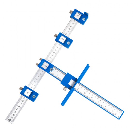 Sleeve Cabinet Hardware Jig Locator Detachable Hole Punch Jig Tool Center Drill Bit Guide Set Wood Drilling Woodworking Tool