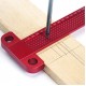 T50/60/100/160/260 Aluminum Alloy Woodworking Line Scriber T-type Ruler 1mm Hole Crossed Ruler For Woodworking