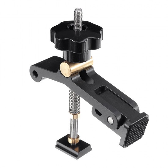 Upgrade Adjustable Quick Acting Hold Down Clamp Aluminum Alloy T-Slot T-Track Clamp Set Woodworking Tool for Woodworking Table