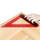 200mm Aluminum Alloy Carpenter Square Triangle Ruler Woodworking Precision Hole Positioning Square