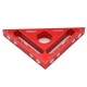 80*80MM Aluminum Alloy Woodworking Triangle Ruler Set Adjustable 90° Splicing Board Positioning Panel Fixed Clip Woodworking Tool