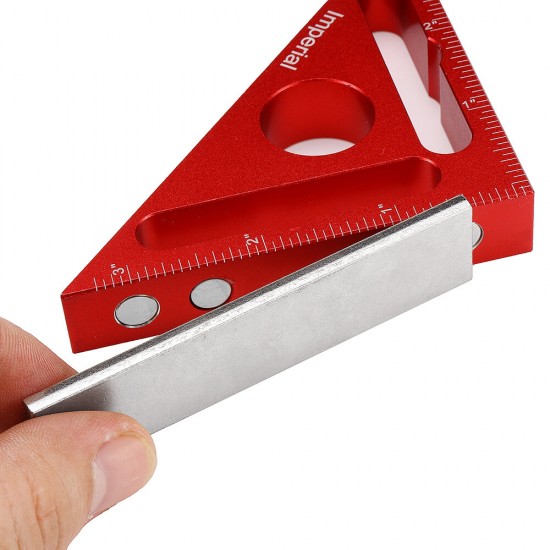 80*80MM Aluminum Alloy Woodworking Triangle Ruler Set Adjustable 90° Splicing Board Positioning Panel Fixed Clip Woodworking Tool