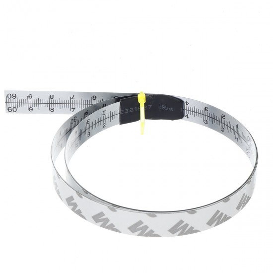 0.6-2.5M Stainless Steel Self Adhesive Metric Ruler Miter Track Tape Measure Saw Scale For T-track Router Table Band Saw Table Saw Woodworking Tools